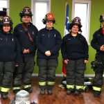 Visita pedagógica de 1° compañía de bomberos de Los Álamos